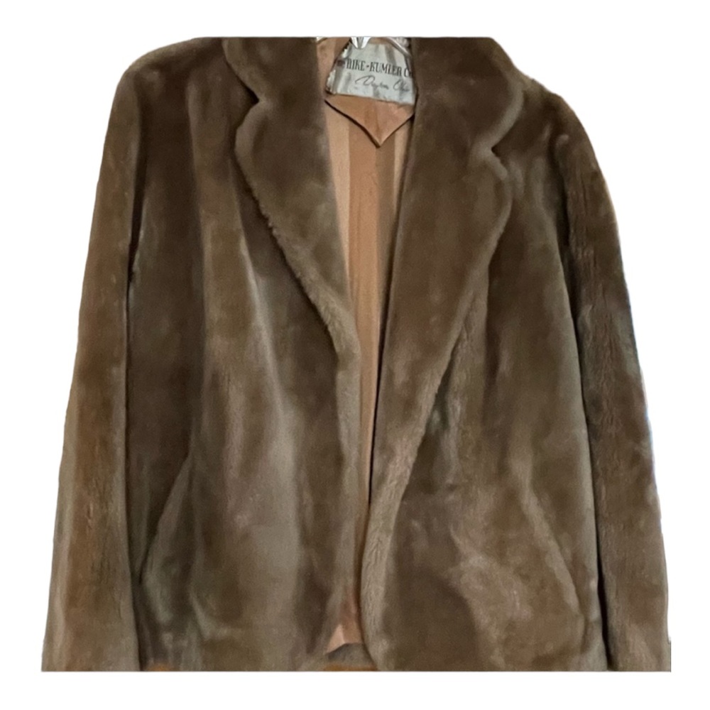 Vintage faux fur, ladies coat, “Rike-Kumler Co”, Borgana